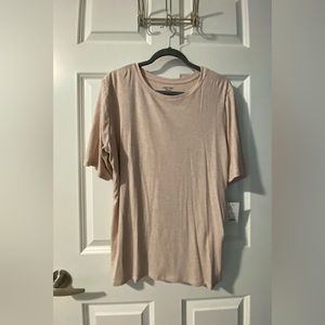 Tan rib knit tee - NWT